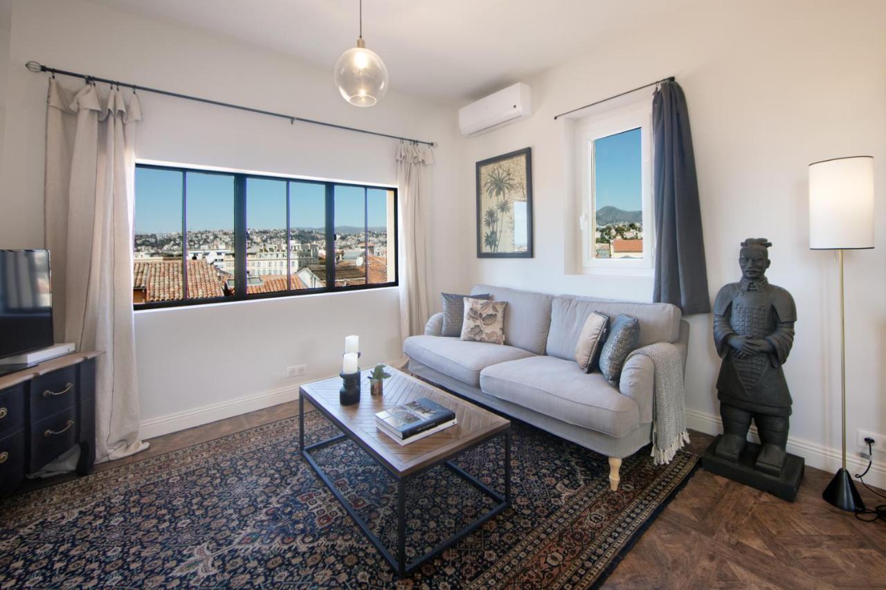 Cocoon Loft - Magnifique Loft Sous Toit, Refait A Neuf, Vues Splendides, Clim, Wifi Apartment Nice Exterior photo