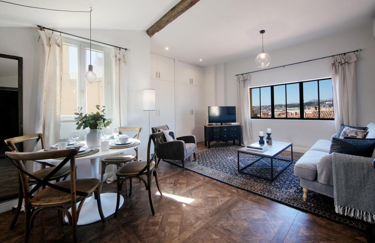 Cocoon Loft - Magnifique Loft Sous Toit, Refait A Neuf, Vues Splendides, Clim, Wifi Apartment Nice Exterior photo